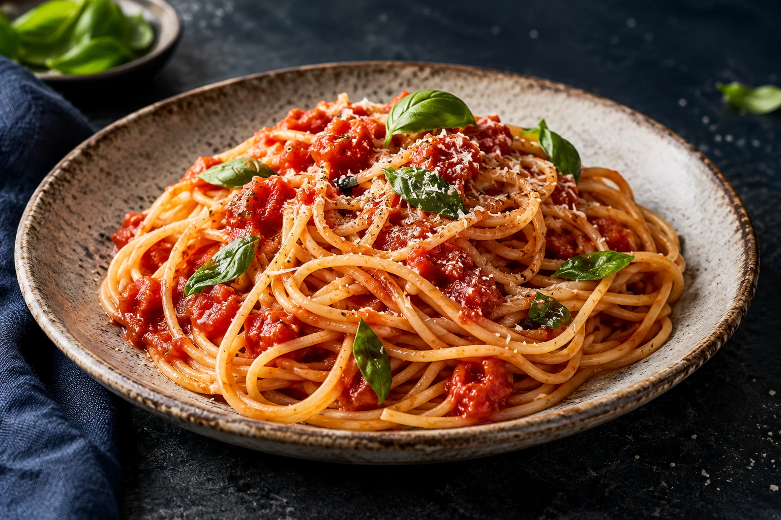 Cooked Spaghetti serving inspiration